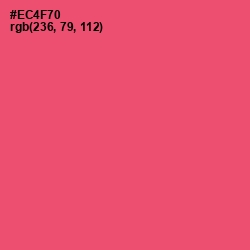 #EC4F70 - Mandy Color Image