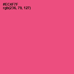 #EC4F7F - Wild Watermelon Color Image