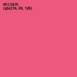 #EC587E - Wild Watermelon Color Image
