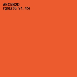 #EC5B2D - Flamingo Color Image
