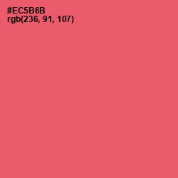 #EC5B6B - Mandy Color Image