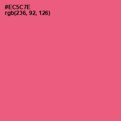 #EC5C7E - Wild Watermelon Color Image