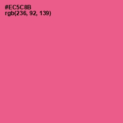 #EC5C8B - French Rose Color Image