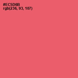 #EC5D6B - Mandy Color Image