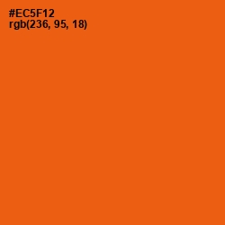 #EC5F12 - Trinidad Color Image