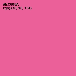 #EC609A - Deep Blush Color Image