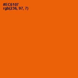 #EC6107 - Clementine Color Image