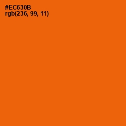 #EC630B - Clementine Color Image