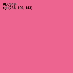 #EC648F - Deep Blush Color Image