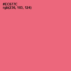 #EC677C - Brink Pink Color Image