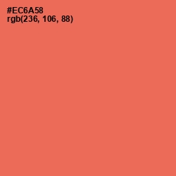 #EC6A58 - Burnt Sienna Color Image