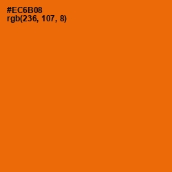 #EC6B08 - Clementine Color Image