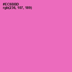 #EC6BBD - Hot Pink Color Image