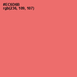 #EC6D6B - Sunglo Color Image