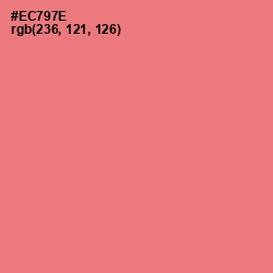 #EC797E - Brink Pink Color Image