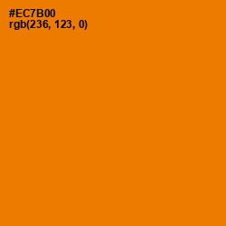 #EC7B00 - Tahiti Gold Color Image