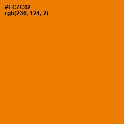 #EC7C02 - Tahiti Gold Color Image