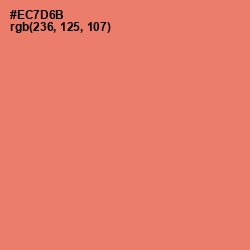 #EC7D6B - Sunglo Color Image