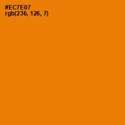 #EC7E07 - Tahiti Gold Color Image