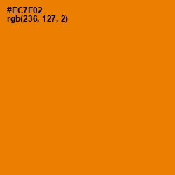 #EC7F02 - Tahiti Gold Color Image