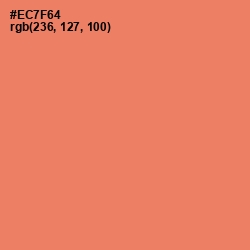 #EC7F64 - Sunglo Color Image