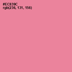 #EC839C - Sea Pink Color Image