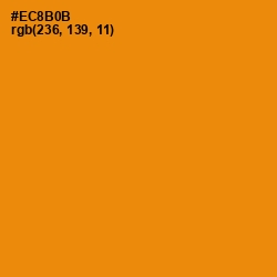 #EC8B0B - Golden Bell Color Image