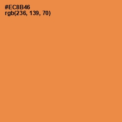 #EC8B46 - Tan Hide Color Image