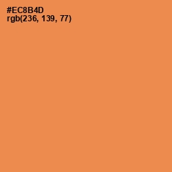 #EC8B4D - Tan Hide Color Image