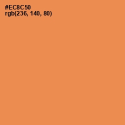 #EC8C50 - Tan Hide Color Image