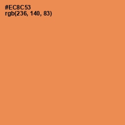 #EC8C53 - Tan Hide Color Image
