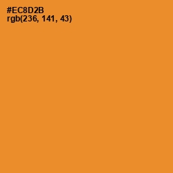 #EC8D2B - Carrot Orange Color Image