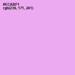 #ECABF1 - Mauve Color Image