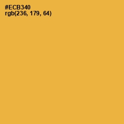 #ECB340 - Anzac Color Image