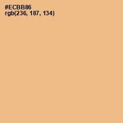 #ECBB86 - Gold Sand Color Image