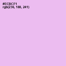 #ECBCF1 - Mauve Color Image