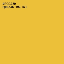 #ECC039 - Saffron Color Image