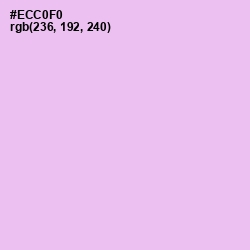 #ECC0F0 - French Lilac Color Image