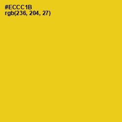 #ECCC1B - Ripe Lemon Color Image