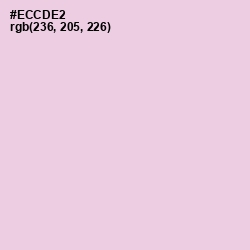 #ECCDE2 - French Lilac Color Image