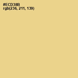 #ECD38B - Flax Color Image