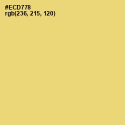 #ECD778 - Golden Sand Color Image