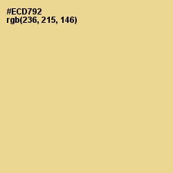 #ECD792 - Chalky Color Image