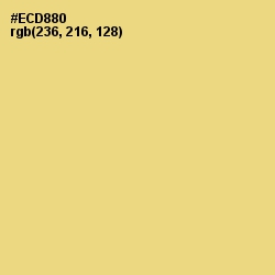 #ECD880 - Flax Color Image