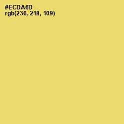 #ECDA6D - Golden Sand Color Image