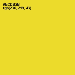 #ECDB2B - Sunflower Color Image