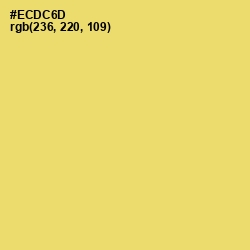 #ECDC6D - Golden Sand Color Image