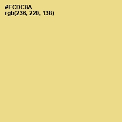 #ECDC8A - Flax Color Image