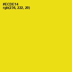 #ECDE14 - Ripe Lemon Color Image