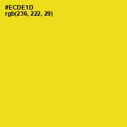 #ECDE1D - Ripe Lemon Color Image